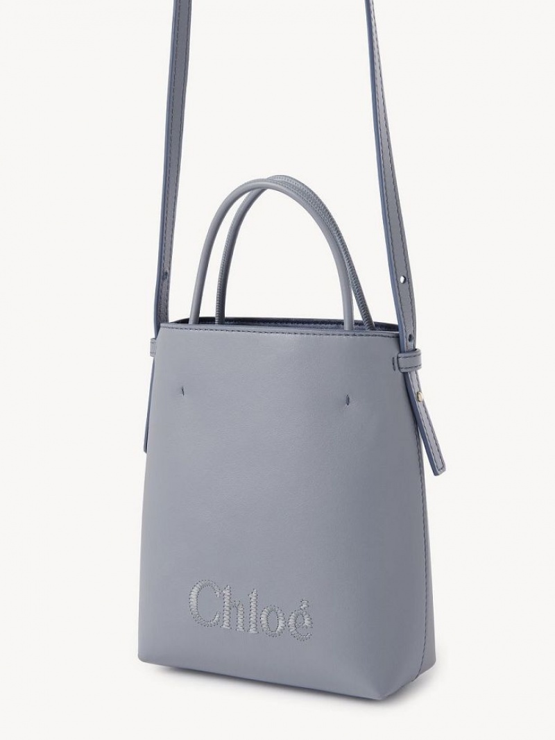 Bolsos Cruzados Chloe Sense Micro Azules | CHE-SR13564