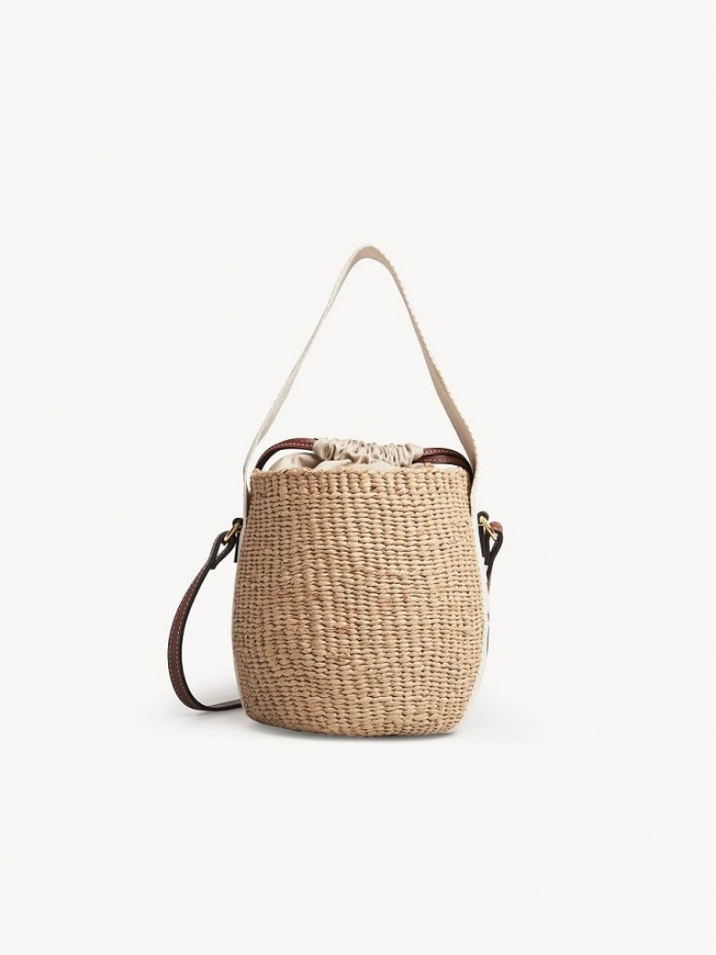 Bolsos Cruzados Chloe Small Woody Basket Blancas | CHE-SR13609