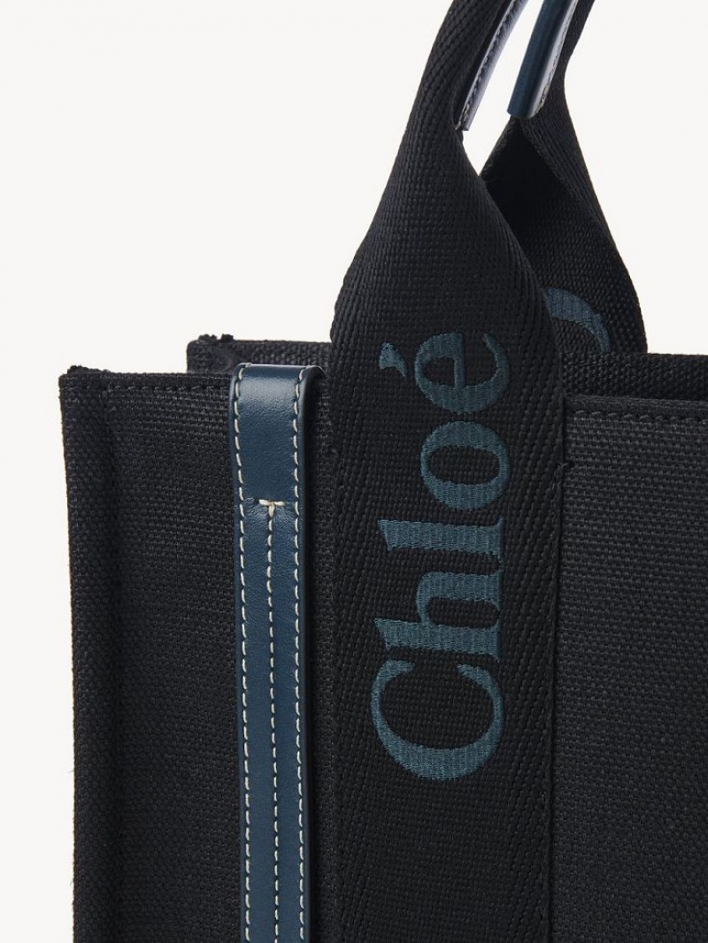 Bolsos Cruzados Chloe Small Woody Negras Verde | CHE-SR13570