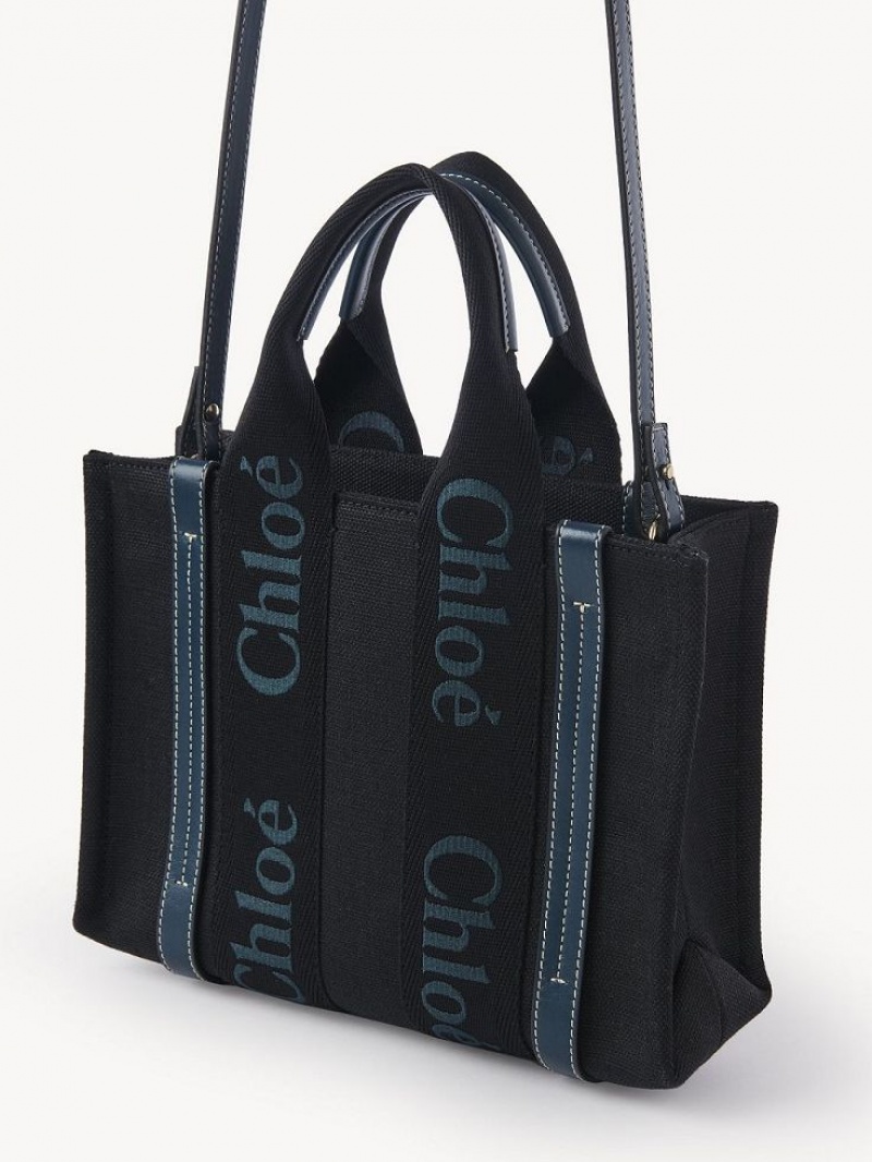 Bolsos Cruzados Chloe Small Woody Negras Verde | CHE-SR13570