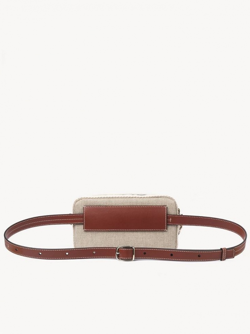 Bolsos Cruzados Chloe Woody Belt Marrones | CHE-SR13607