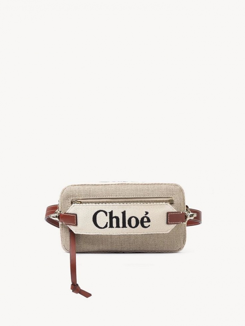 Bolsos Cruzados Chloe Woody Belt Marrones | CHE-SR13607