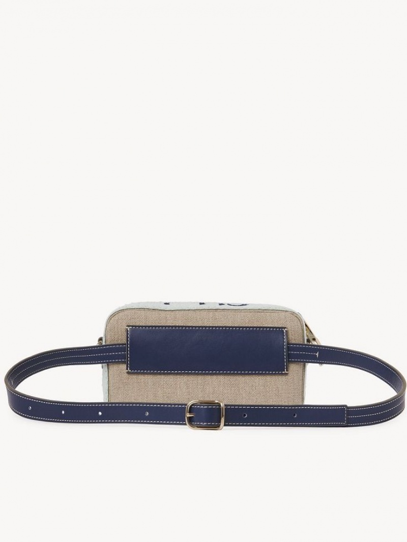 Bolsos Cruzados Chloe Woody Belt Verde Azules | CHE-SR13594