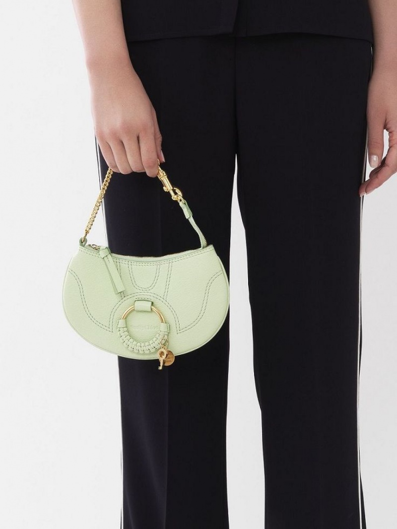 Bolsos Mini Chloe Hana Clutch Verde | CHE-SR14770