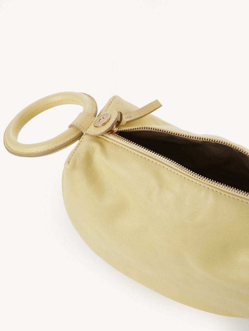 Bolsos Mini Chloe Hana Wristlet Amarillo | CHE-SR14773