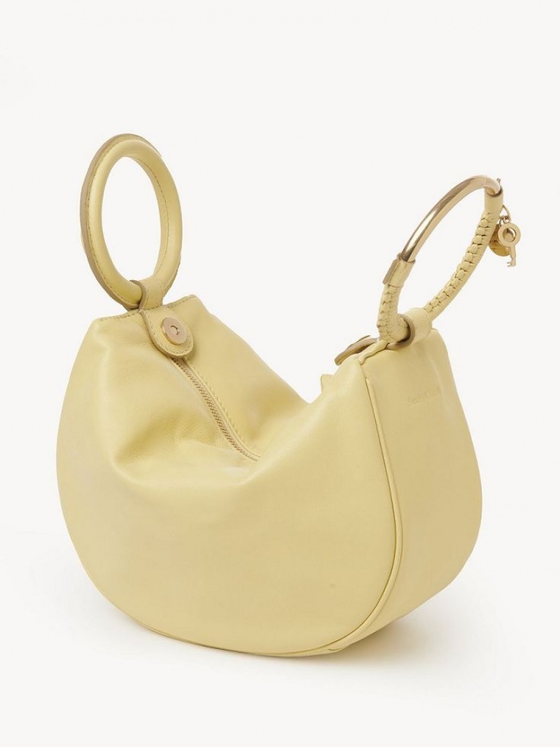 Bolsos Mini Chloe Hana Wristlet Amarillo | CHE-SR14773