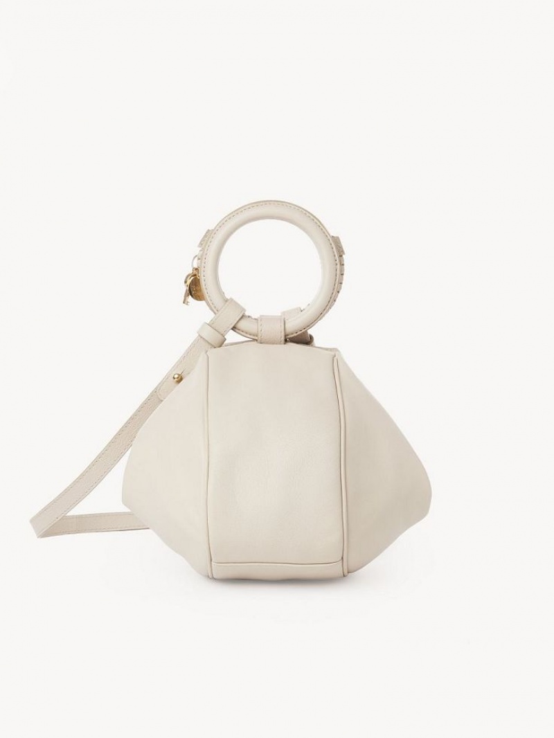 Bolsos Mini Chloe Hana Wristlet Beige | CHE-SR14774