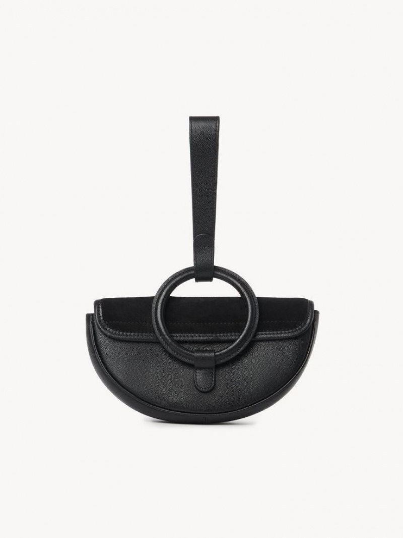 Bolsos Mini Chloe Mara Half Moon Negras | CHE-SR14754