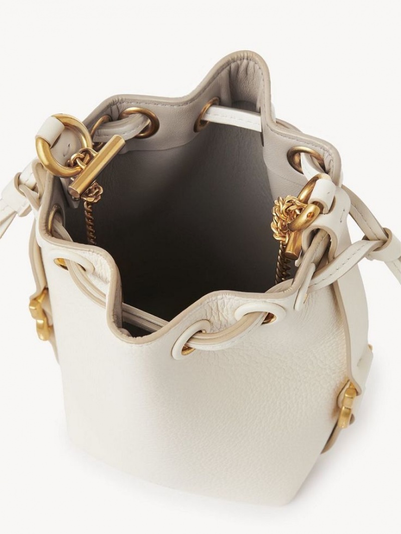 Bolsos Mini Chloe Marcie Bucket Blancas | CHE-SR13717