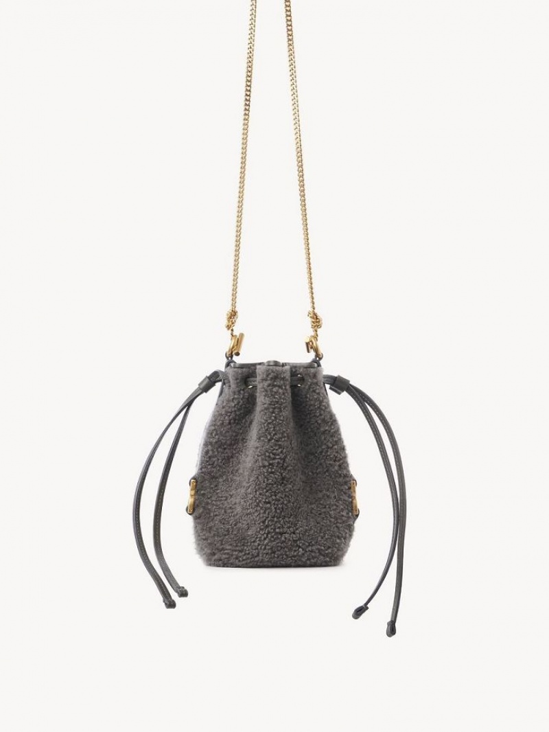 Bolsos Mini Chloe Marcie Bucket Gris | CHE-SR13740