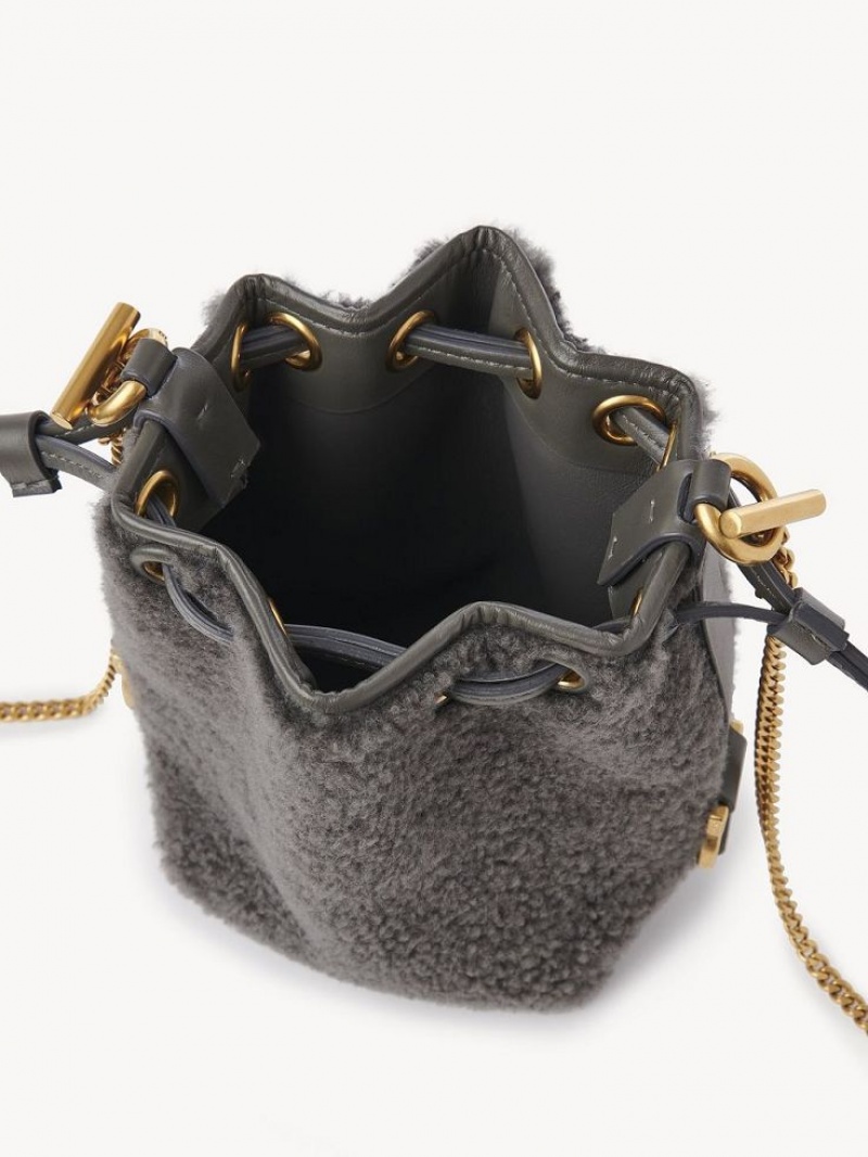 Bolsos Mini Chloe Marcie Bucket Gris | CHE-SR13740