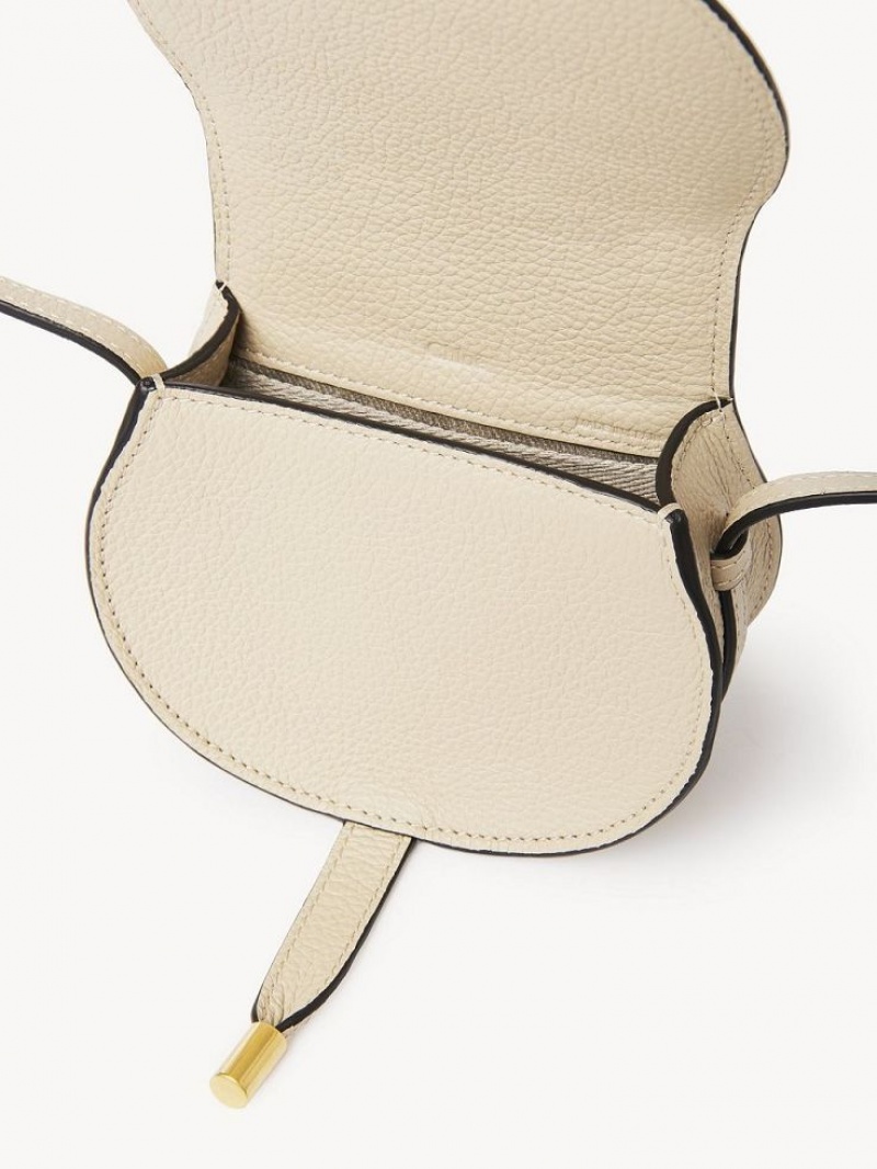 Bolsos Mini Chloe Marcie Nano Saddle Beige | CHE-SR13683