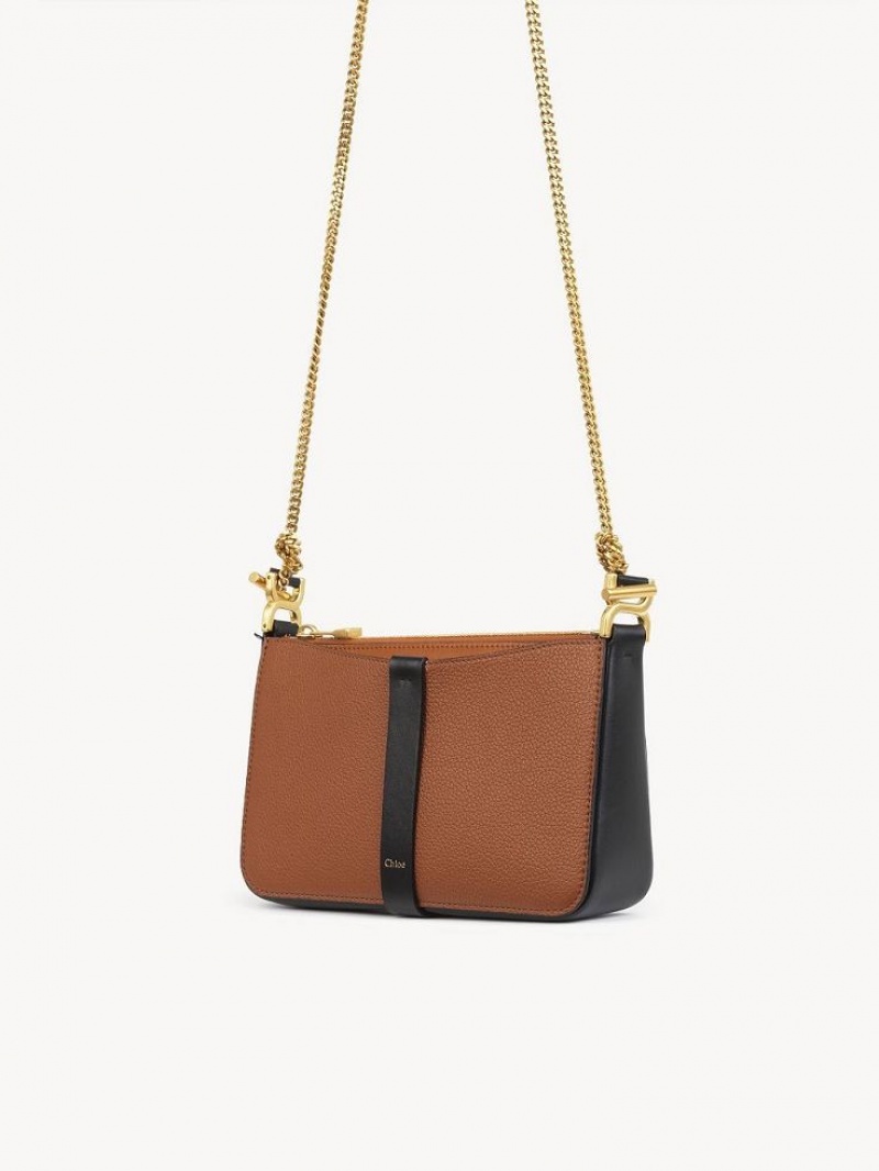 Bolsos Mini Chloe Marcie Pouch On Chain Marrones | CHE-SR13703