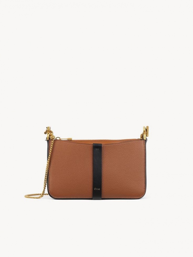 Bolsos Mini Chloe Marcie Pouch On Chain Marrones | CHE-SR13703