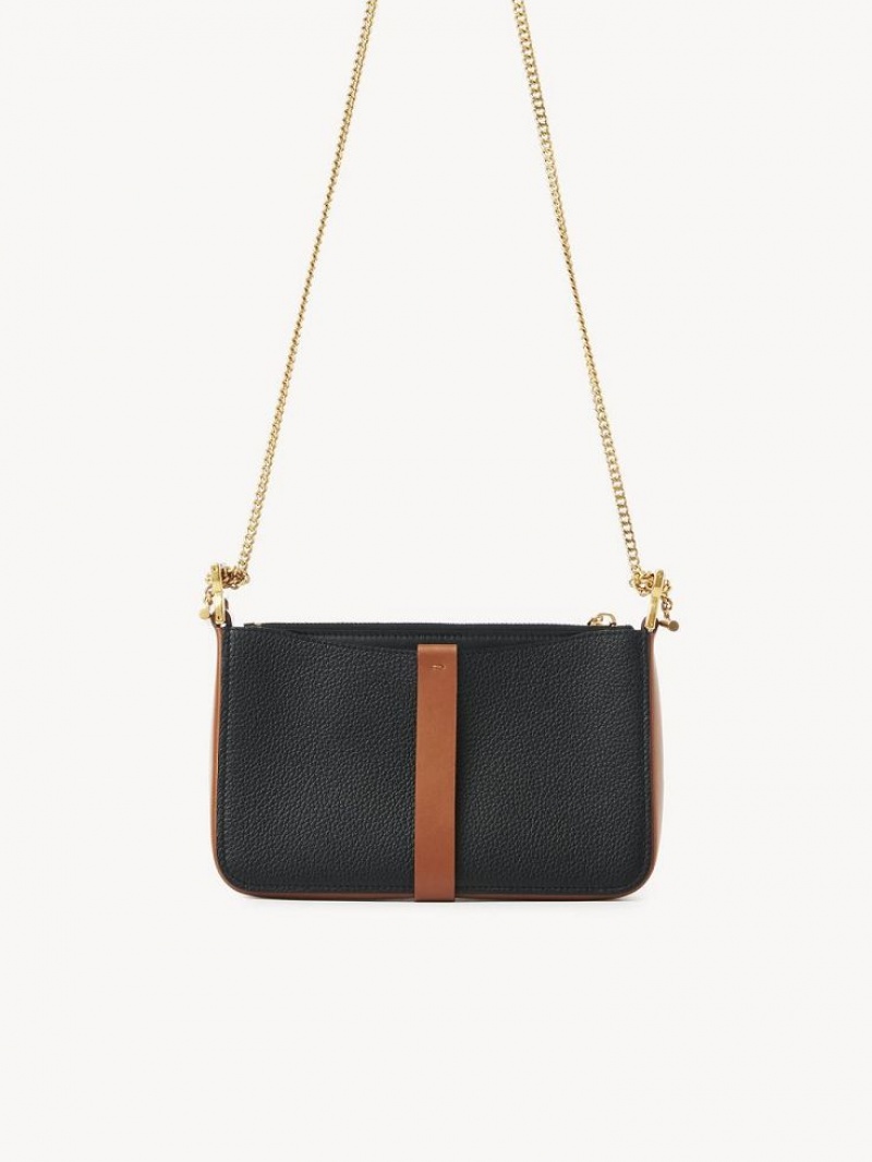 Bolsos Mini Chloe Marcie Pouch On Chain Negras | CHE-SR13704