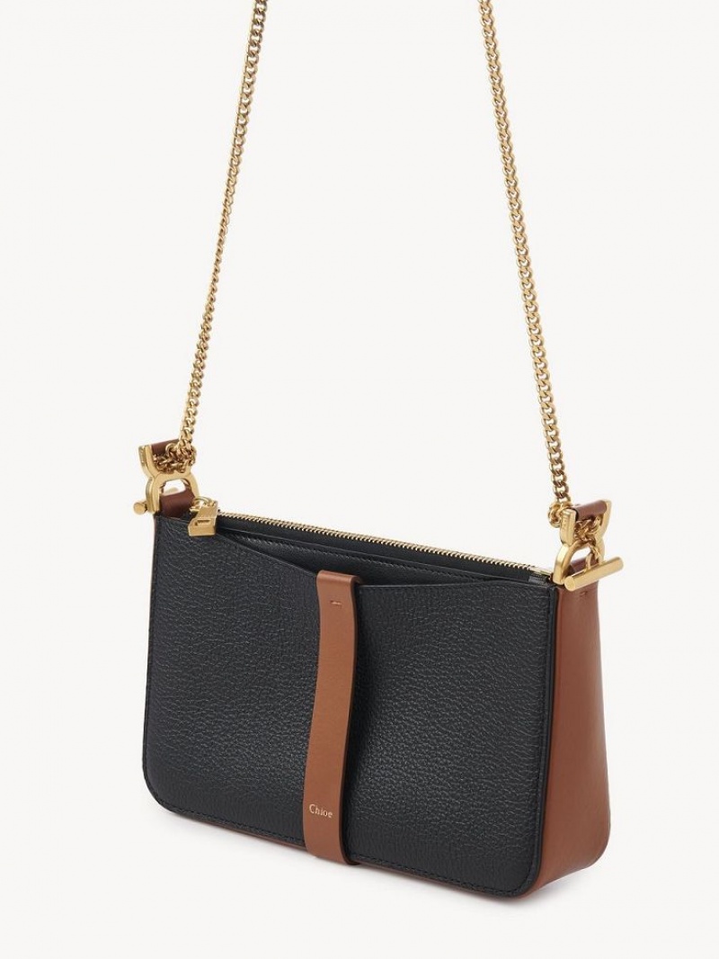 Bolsos Mini Chloe Marcie Pouch On Chain Negras | CHE-SR13704