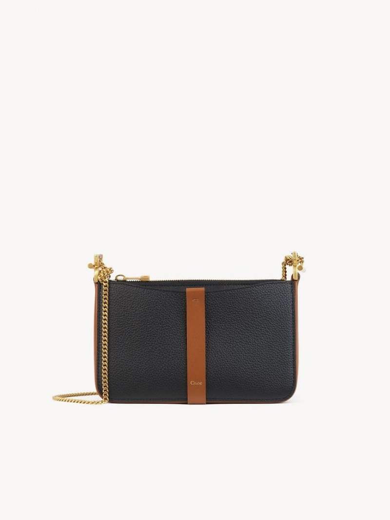 Bolsos Mini Chloe Marcie Pouch On Chain Negras | CHE-SR13704