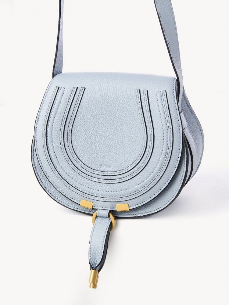 Bolsos Mini Chloe Marcie Small Saddle Azules | CHE-SR13686