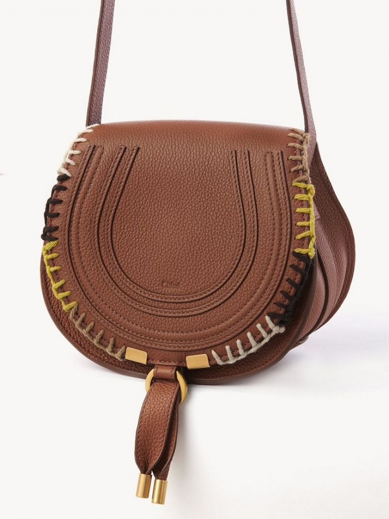 Bolsos Mini Chloe Marcie Small Saddle Marrones | CHE-SR13664