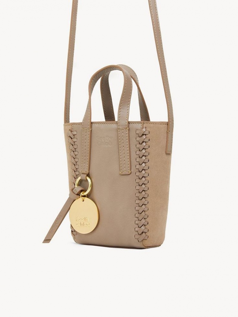 Bolsos Mini Chloe Tilda Tote Gris | CHE-SR14751