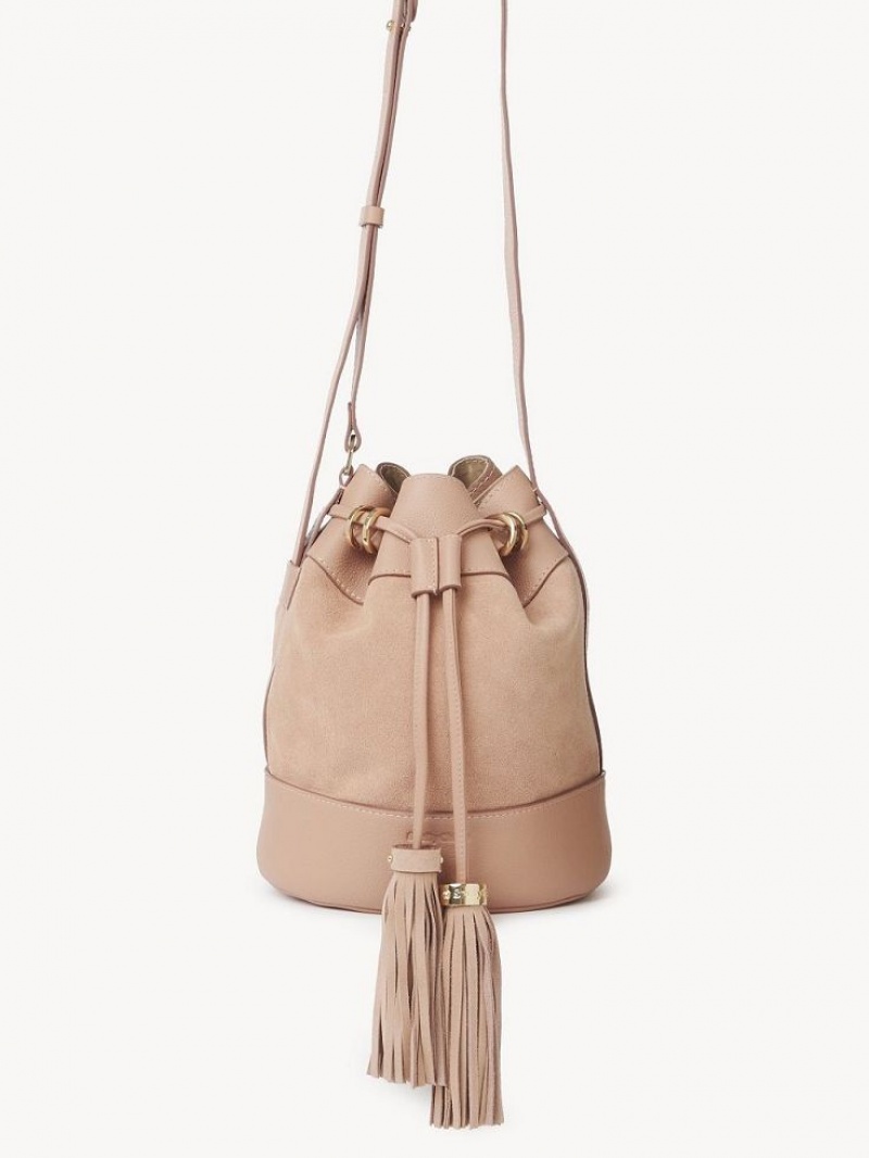 Bolsos Mini Chloe Vicki Bucket Cafe Rosas | CHE-SR14747