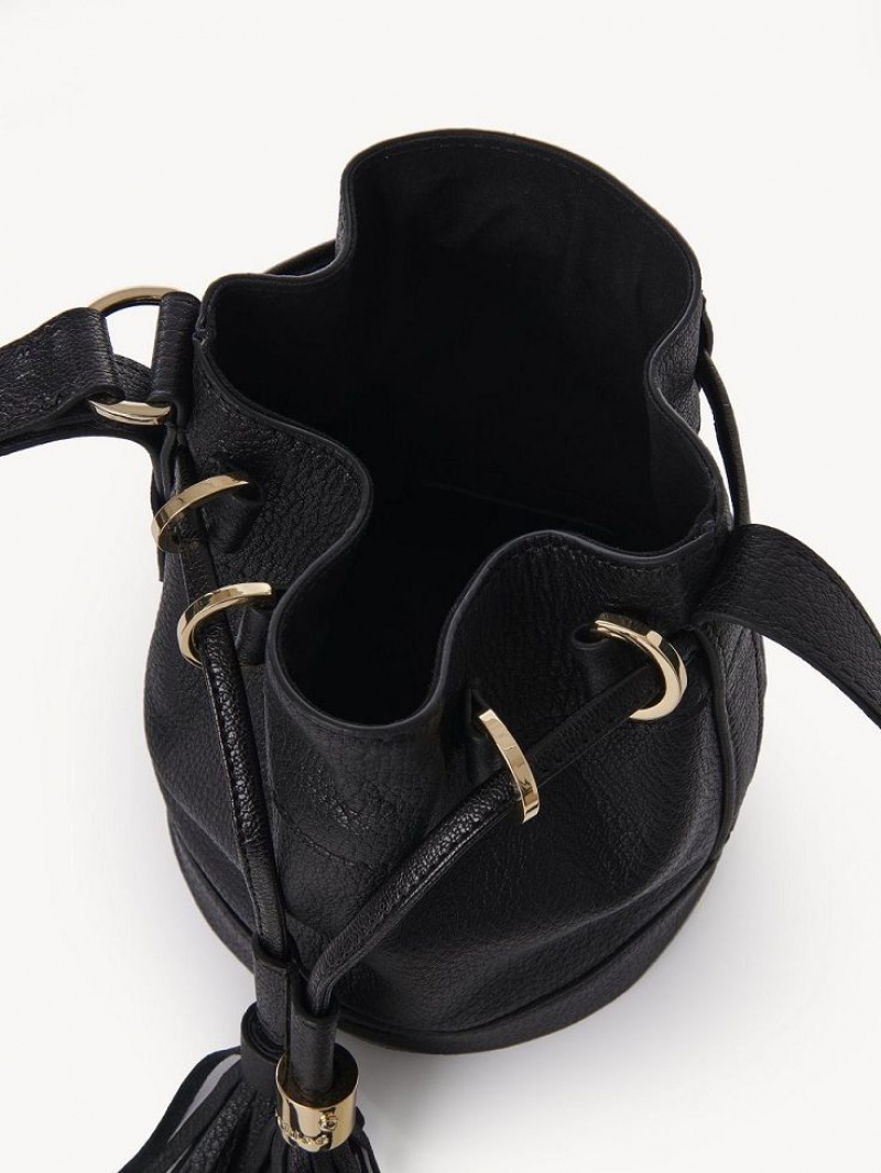 Bolsos Mini Chloe Vicki Small Bucket Negras | CHE-SR14727