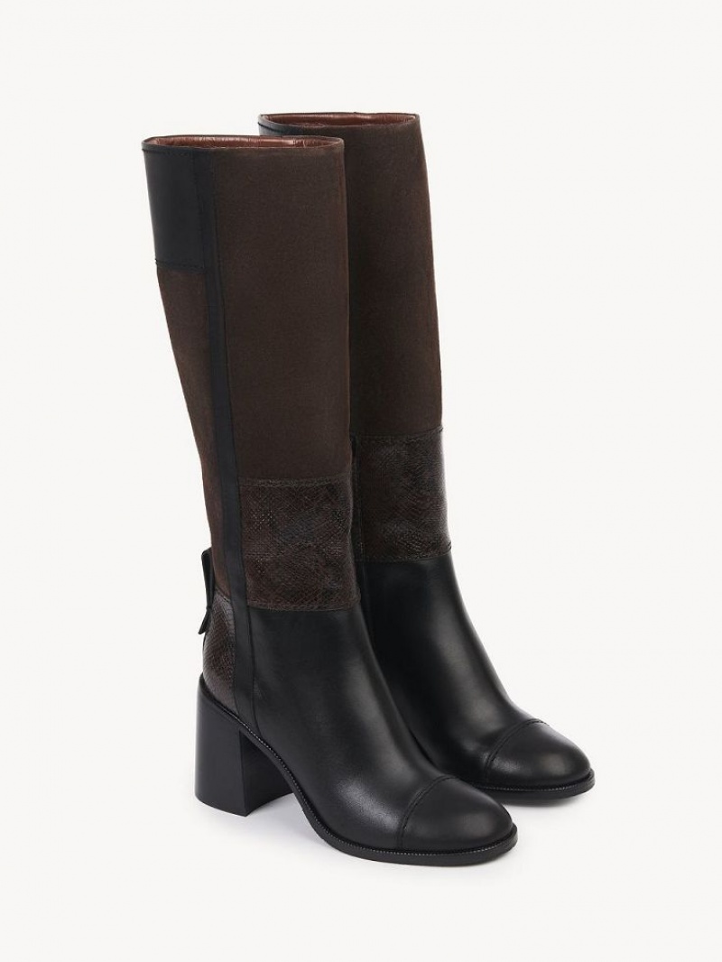 Botas Chloe Irine Tacón High Negras | CHE-SR14871