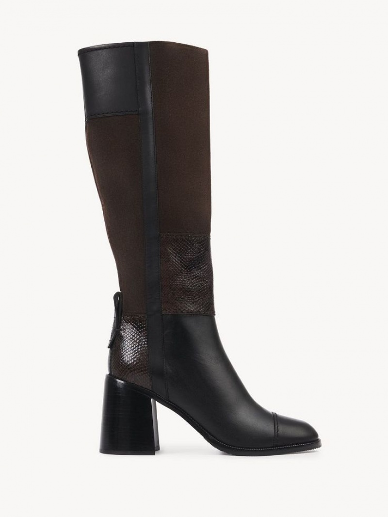 Botas Chloe Irine Tacón High Negras | CHE-SR14871