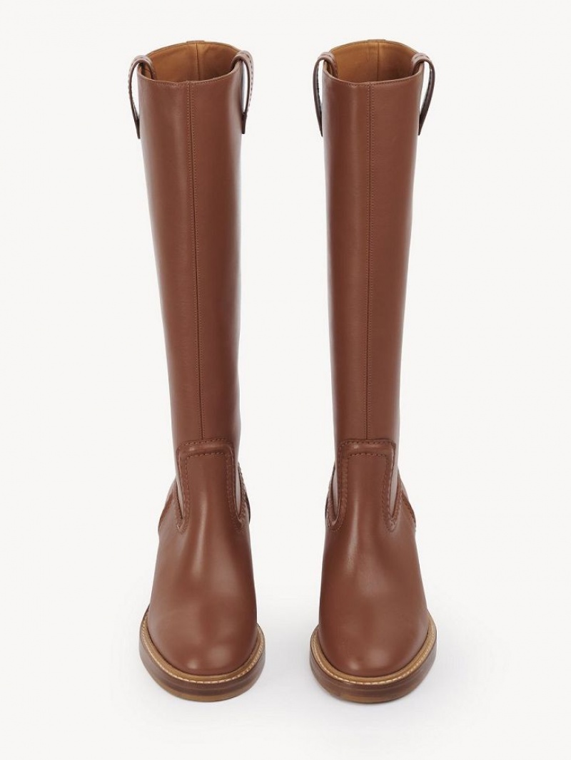 Botas Chloe Mallo High Marrones | CHE-SR14197