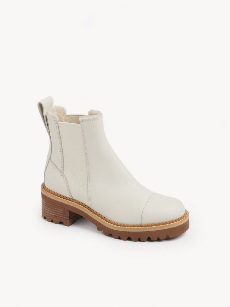 Botas Chloe Mallory Chelsea Blancas | CHE-SR14886