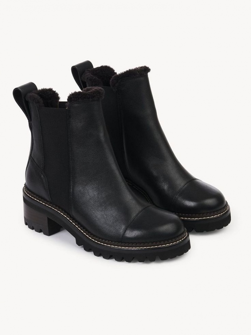 Botas Chloe Mallory Chelsea Negras | CHE-SR14873