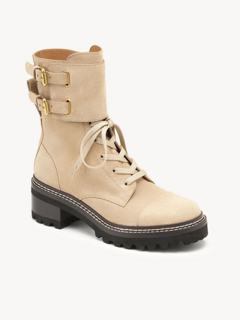 Botas Chloe Mallory Ciclismo Beige | CHE-SR14887