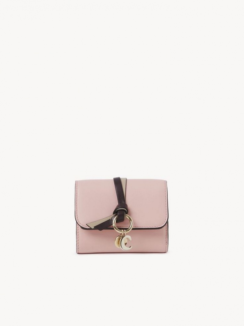 Carteras Pequeñas Chloe Alphabet Small Tri-fold Rosas | CHE-SR14287