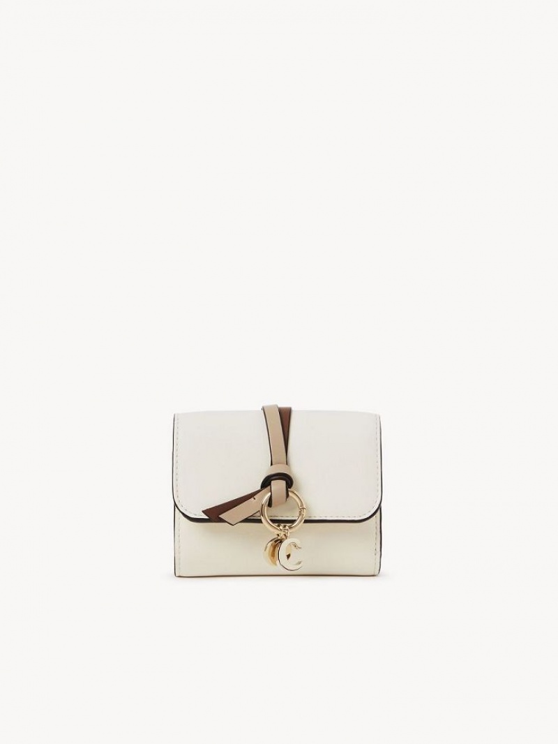 Carteras Pequeñas Chloe Alphabet Small Tri-fold Blancas | CHE-SR14288