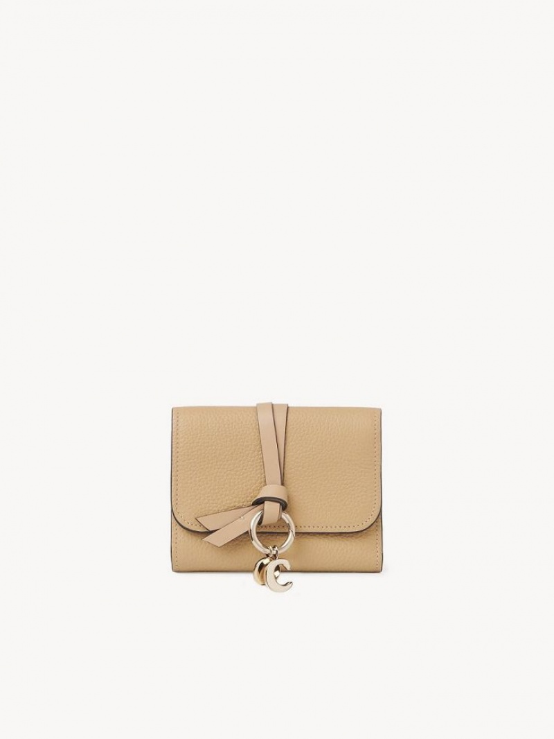 Carteras Pequeñas Chloe Alphabet Small Tri-fold Marrones | CHE-SR14292