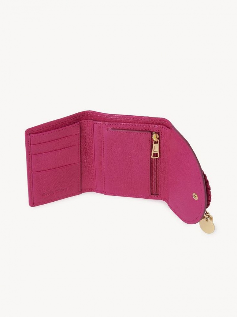 Carteras Pequeñas Chloe Hana Tri Fold Rosas | CHE-SR14895