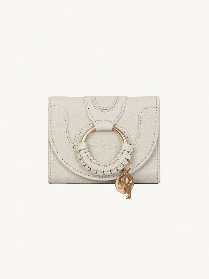 Carteras Pequeñas Chloe Hana Trifold Beige | CHE-SR14907