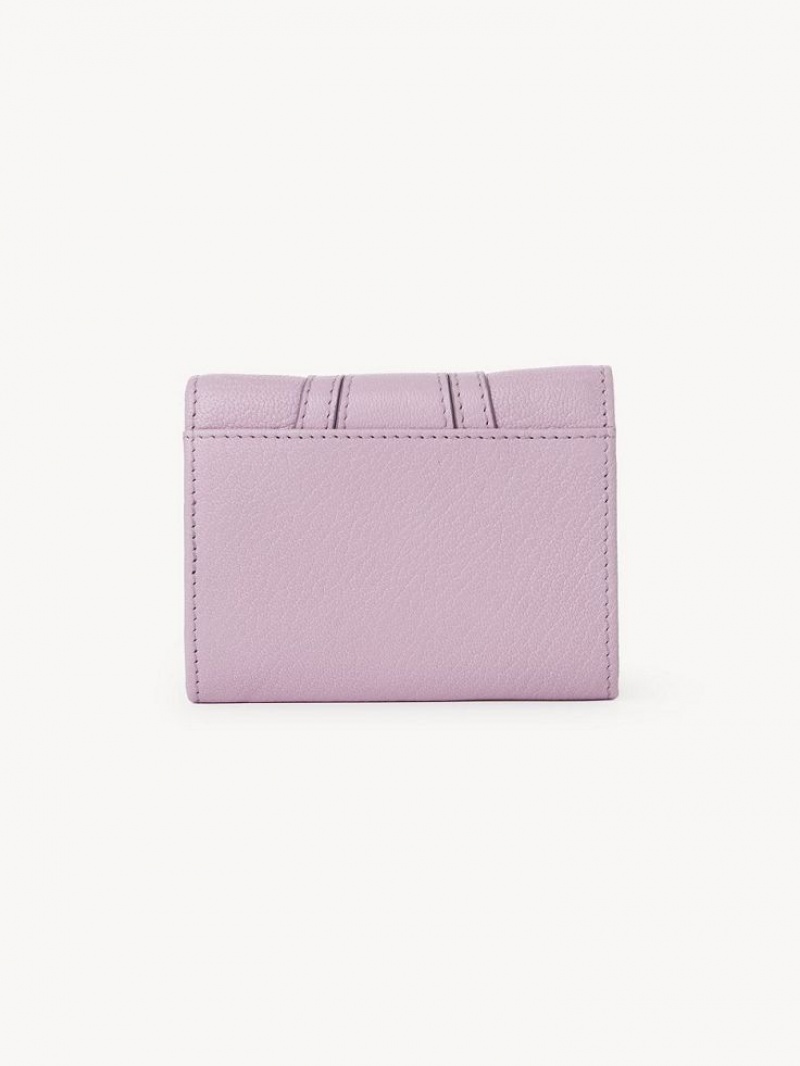 Carteras Pequeñas Chloe Hana Tri-fold Lavanda Blancas | CHE-SR14908