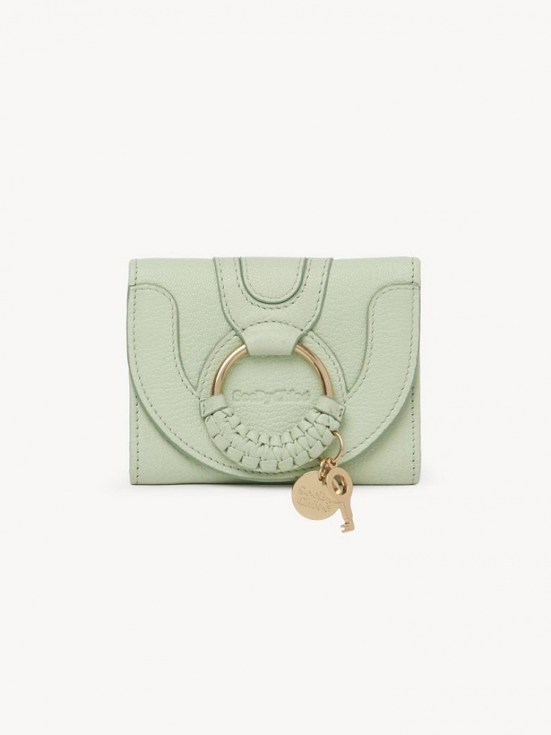 Carteras Pequeñas Chloe Hana Tri-fold Verde | CHE-SR14909