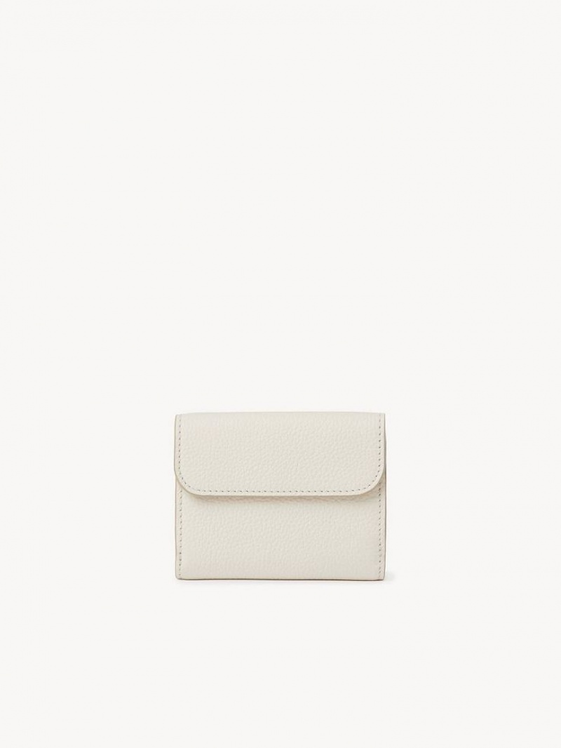 Carteras Pequeñas Chloe Marcie Small Tri-fold Blancas | CHE-SR14295