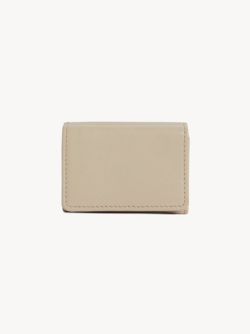 Carteras Pequeñas Chloe Saddie Mini Tri-fold Beige | CHE-SR14902