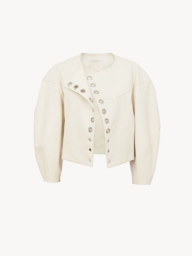 Chaquetas Chloe Boxy Blancas | CHE-SR13793