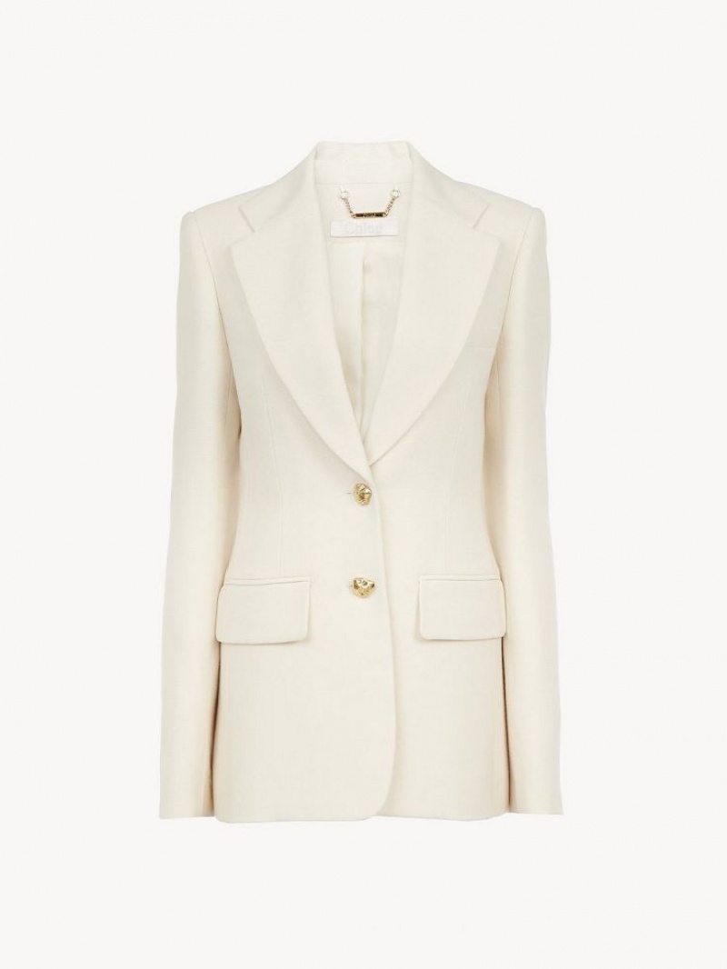 Chaquetas Chloe Two-button Tailored Blancas | CHE-SR13775