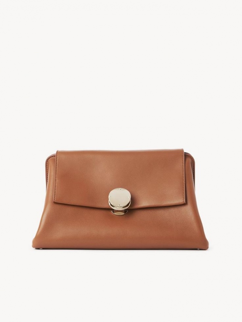 Clutch Chloe Penelope Marrones | CHE-SR13758