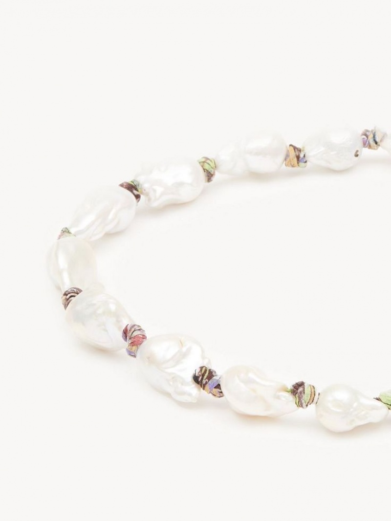 Collares Chloe Darcey Doradas Blancas | CHE-SR14420