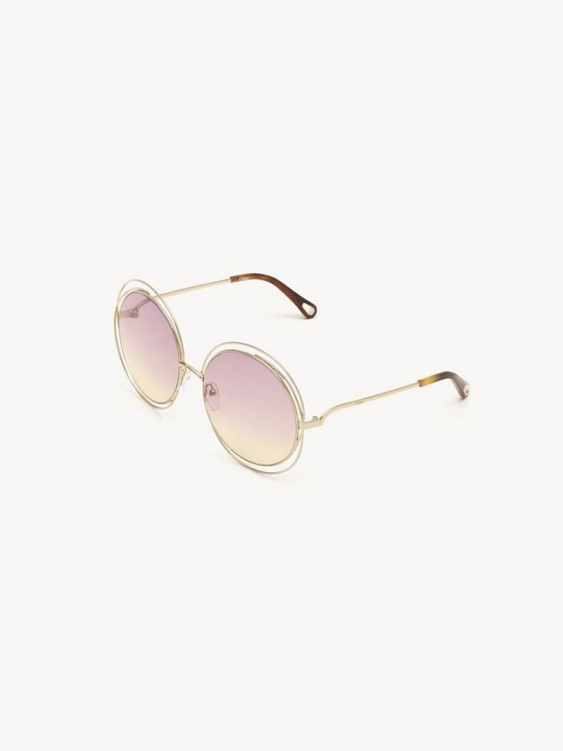 Gafas de Sol Chloe Carlina Burdeos Amarillo | CHE-SR14540