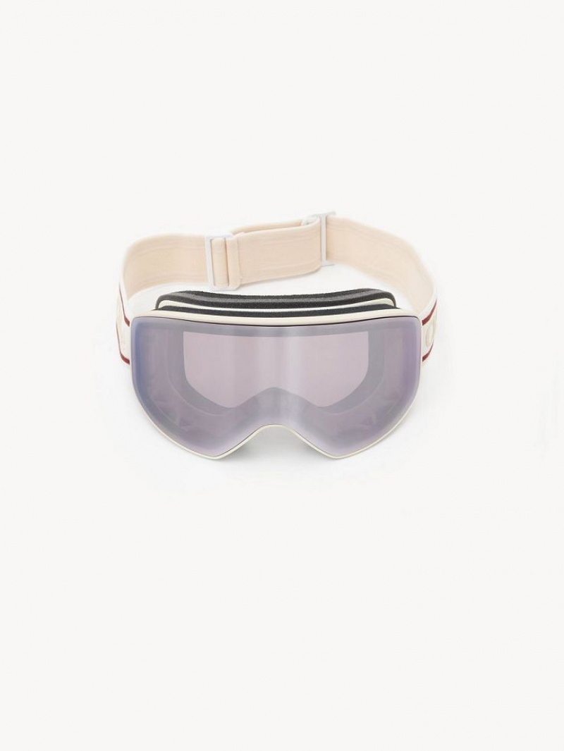 Gafas de Sol Chloe Cassidy Ski Goggle Blancas | CHE-SR14533