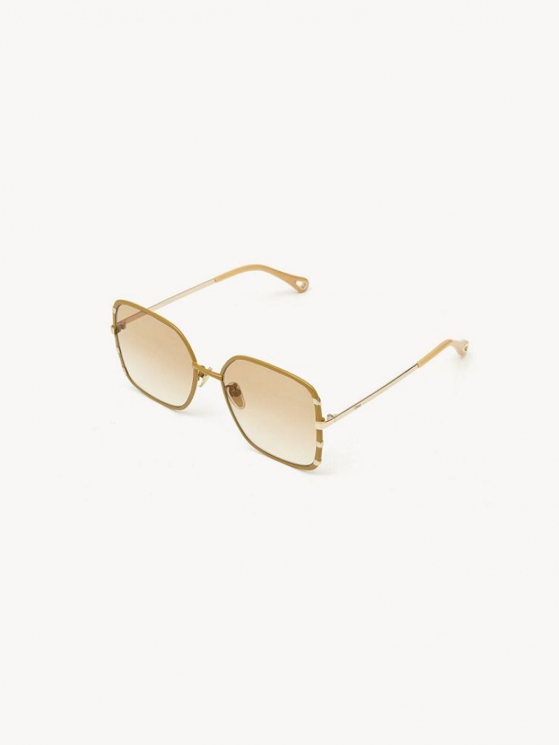 Gafas de Sol Chloe Celeste Doradas | CHE-SR14527