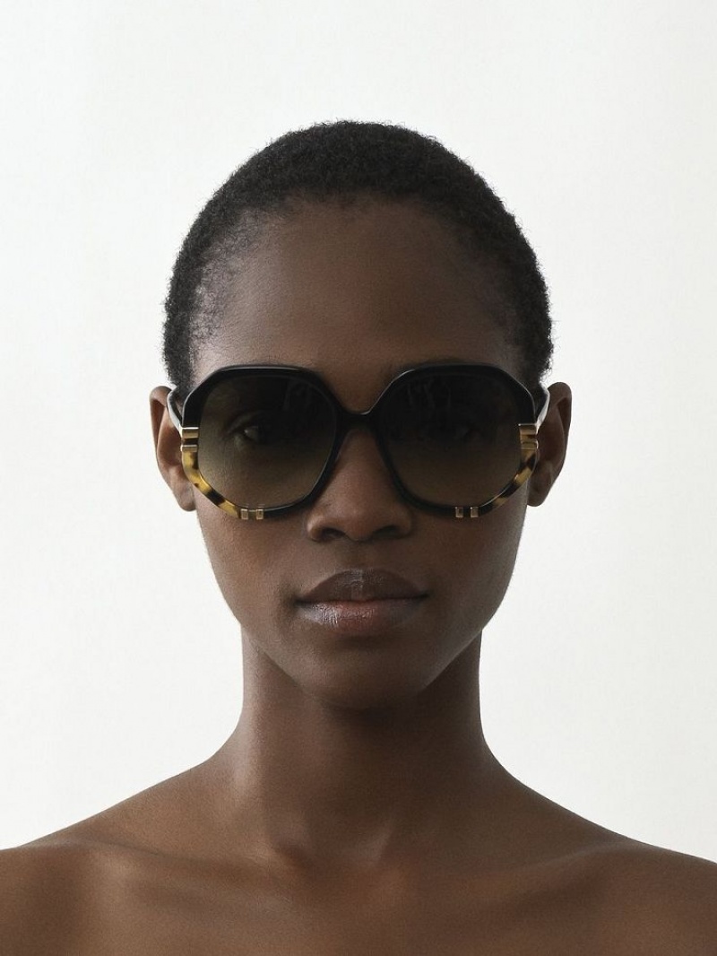 Gafas de Sol Chloe West Negras | CHE-SR14560