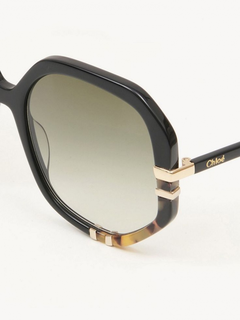 Gafas de Sol Chloe West Negras | CHE-SR14560